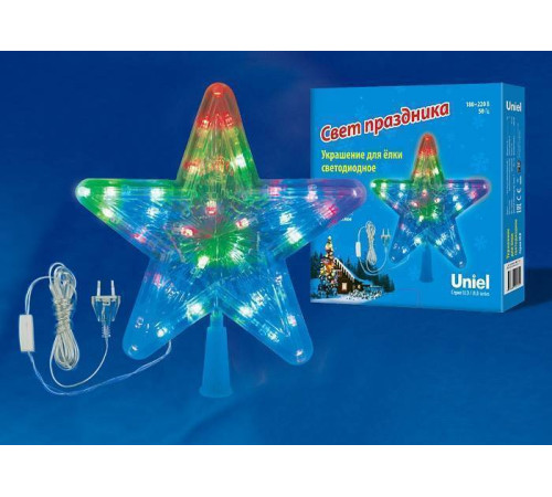 Верхушка на елку Uniel Звезда-1 UL-00005492