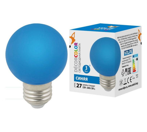 Лампа светодиодная Volpe E27 3Вт K UL-00006957