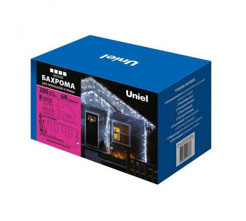 Бахрома световая Uniel ULD-B2005-100/DTA WHITE/WHITE IP44 UL-00008557