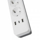 Сетевой фильтр Uniel S-GSR4-3 U2C1 WHITE/GREY UL-00012108