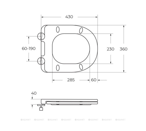 Унитаз подвесной BelBagno AMANDA с сиденьем смыв Tornado BB051CH-TOR-FC/SC