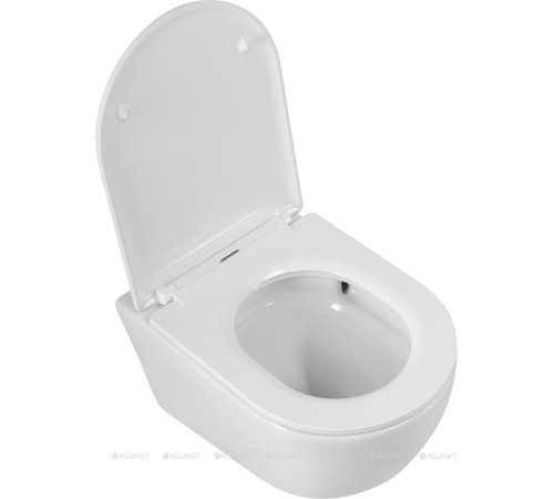 Унитаз подвесной безободковый Cezares RELAX Tornado с сиденьем микролифт CZR-3806-53-TH-TOR/SC