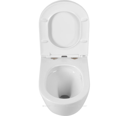 Унитаз подвесной безободковый Cezares RELAX Tornado с сиденьем микролифт CZR-3806-53-TH-TOR/SC