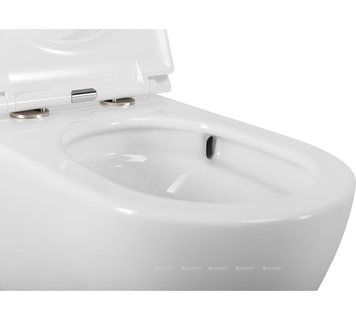 Унитаз подвесной безободковый Cezares RELAX Tornado с сиденьем микролифт CZR-3806-53-TH-TOR/SC