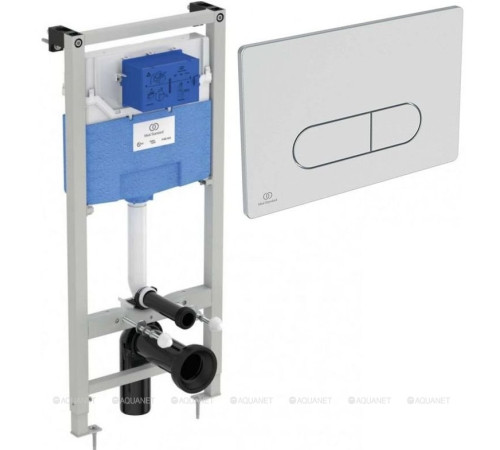 Комплект унитаз и инсталляция Ideal Standard i.Life B пневматическая с кнопкой IP001401