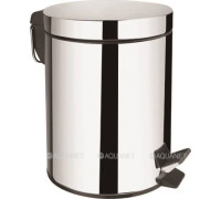 Ведро для мусора Aquanet 5 л никель 8072SS