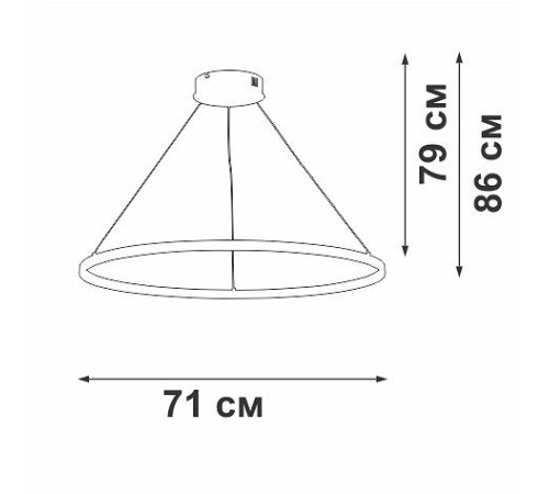 Подвесной светильник Vitaluce V2516DT V2516DT-1/1S