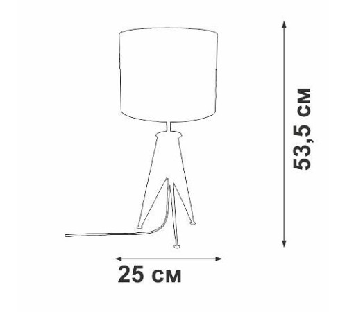 Настольная лампа декоративная Vitaluce V28340 V28340-1/1L