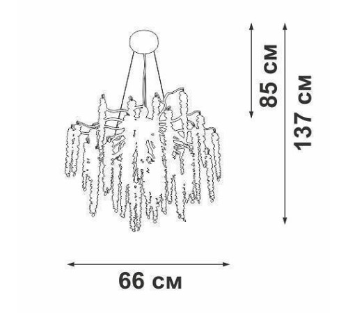 Подвесная люстра Vitaluce V2855 V2855-9/7S