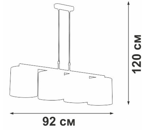 Подвесной светильник Vitaluce V2882 V2882-1/4S