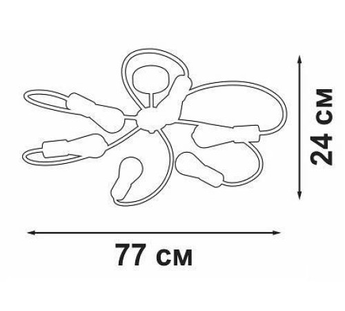 Потолочная люстра Vitaluce V3076 V3076-1/6PL