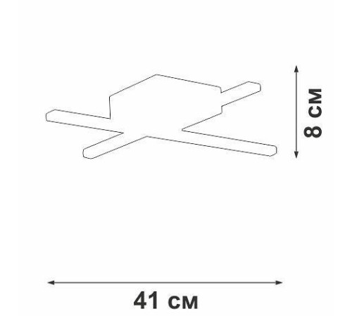 Потолочная люстра Vitaluce V3801 V3801-0/2PL