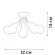 Потолочная люстра Vitaluce V3927 V3927-0/6PL