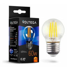 Лампа светодиодная Voltega Globe 6 Вт E27 4000 K 7023