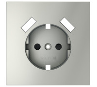 Накладка для розетки с заземлением и со шторками и 2хUSB type A Voltum S70 VLS000905