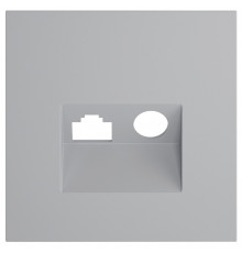 Накладка для ТВ-розетки и RJ-11 или RJ-45 Voltum S70 VLS002716