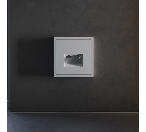 Накладка для ТВ-розетки и RJ-11 или RJ-45 Voltum S70 VLS002716