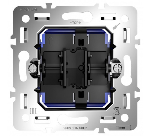 Механизм выключателя одноклавишного Voltum S70 VLS0101M