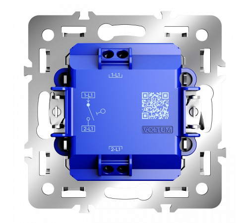 Механизм выключателя одноклавишного Voltum S70 VLS0101M
