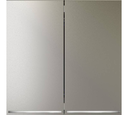 Выключатель проходной двухклавишный с подсветкой без рамки Voltum S70 VLS020404