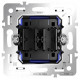 Механизм выключателя двухклавишного Voltum S70 VLS0206M