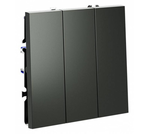 Выключатель трехклавишный без рамки Voltum S70 VLS030106