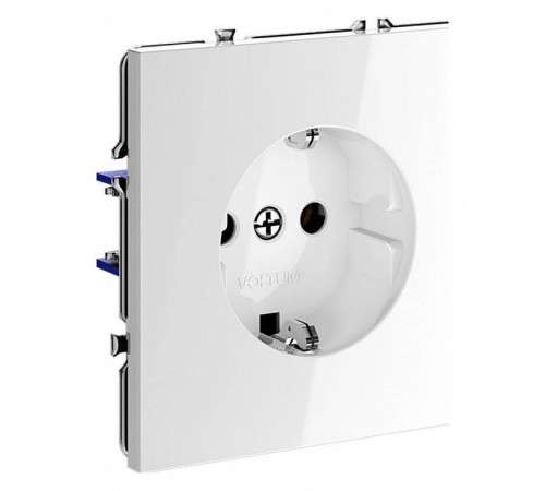 Розетка с заземлением, без рамки Voltum S70 VLS040101