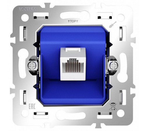 Механизм розетки Ethernet RJ-45 Voltum S70 VLS0601M