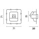 Механизм розетки Ethernet RJ-45 Voltum S70 VLS0601M