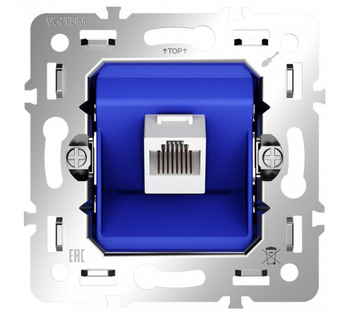 Механизм розетки Ethernet RJ-45 Voltum S70 VLS0601M