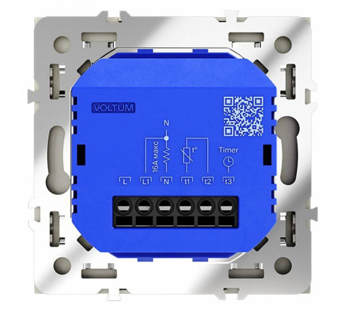 Терморегулятор электромеханический для теплого пола без рамки Voltum S70 VLS070105