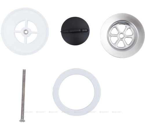 Водослив для умывальника Aquanet 5/4 с нержавеющей решеткой 00339429