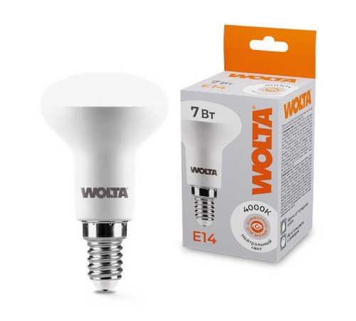 Лампа светодиодная Wolta E14 7Вт 4000K 25S50R7E14