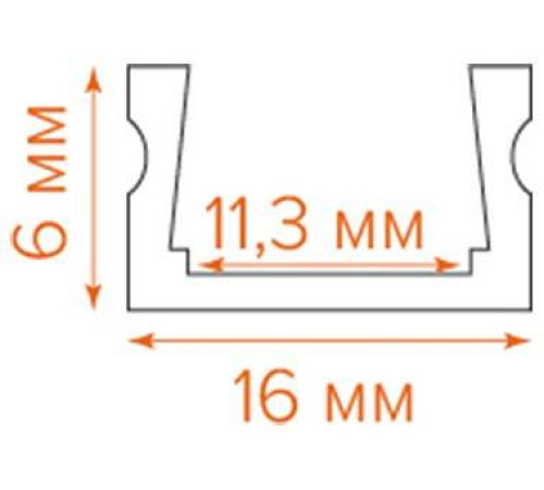 Короб накладной Wolta WAP-S-16/6/2000-B