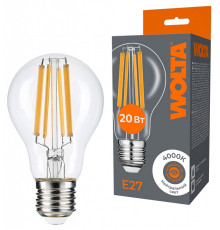 Лампа светодиодная Wolta  E27 20Вт 4000K WF-A60-20W4KE27