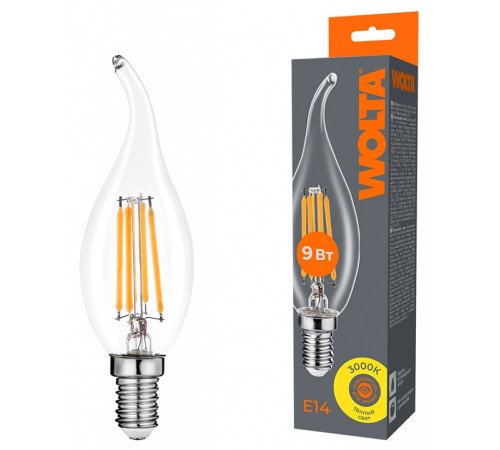 Лампа светодиодная Wolta WF-CT35-9W3KE14