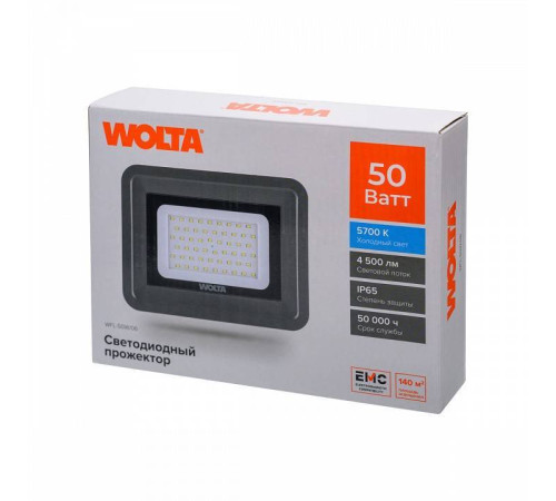 Настенно-потолочный прожектор Wolta WFL-50W WFL-50W/06