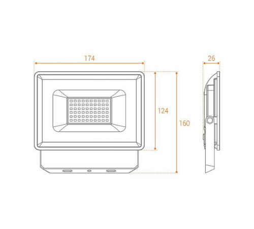 Настенно-потолочный прожектор Wolta WFL-50W WFL-50W/06