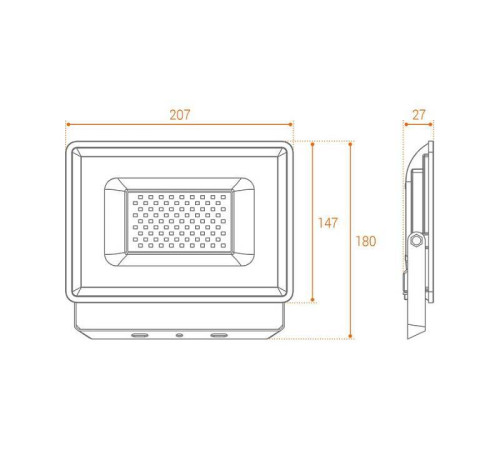 Настенно-потолочный прожектор Wolta WFL-70W WFL-70W/06