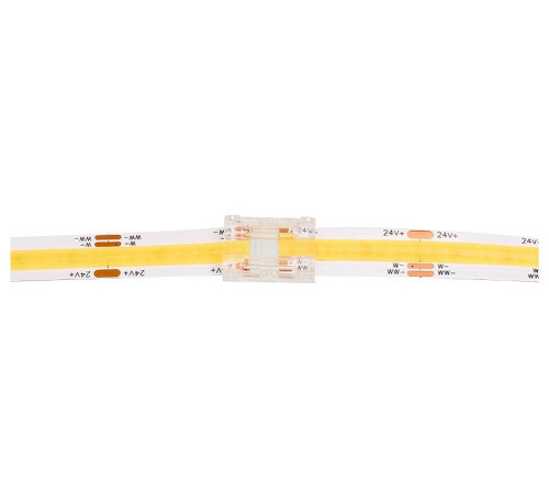 Соединитель лент прямой жесткий Wolta WLS-3PIN-CCT-COB-10MM-I