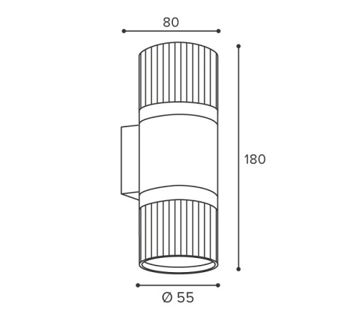 Накладной светильник Wolta DUO WSL-GU10/W19WG-2