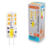 Лампа светодиодная Wolta  G4 3Вт 6500K WSTD-JC-12V3W6KG4-S