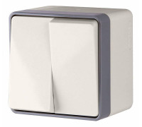 Выключатель двухклавишный влагозащищенный Werkel  WL15-03-02