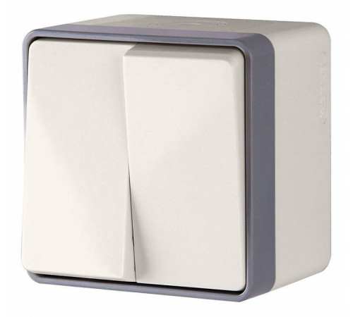 Выключатель двухклавишный влагозащищенный Werkel WL15-03-02