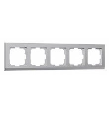Рамка на 5 постов Werkel серебряный W0051806