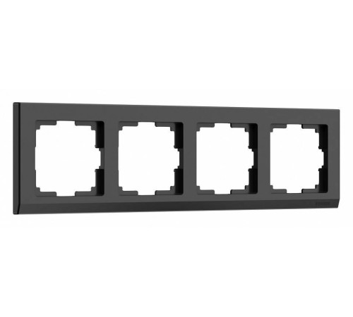 Рамка на 4 поста Werkel черный W0041808