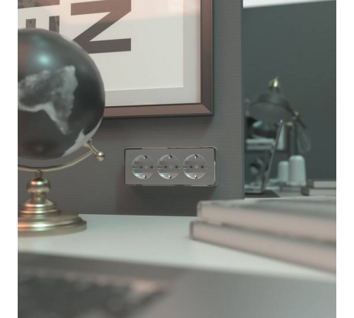 Розетка с заземлением и с шторками Werkel Gallant W5073106