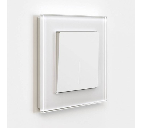 Выключатель одноклавишный с подсветкой без рамки Werkel Белые матовые W1110161