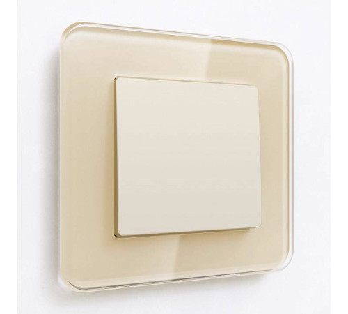 Выключатель одноклавишный без рамки Werkel Айвори матовый W1110062