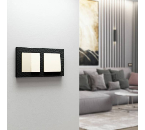 Выключатель одноклавишный без рамки Werkel Айвори матовый W1110062